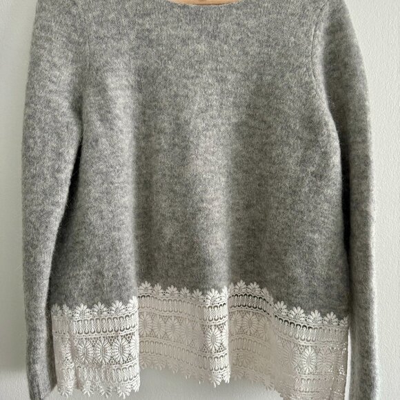 Sezane Alexia Jumper In Mottled Grey, Women's Size M - Picture 4 of 7